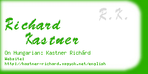 richard kastner business card
